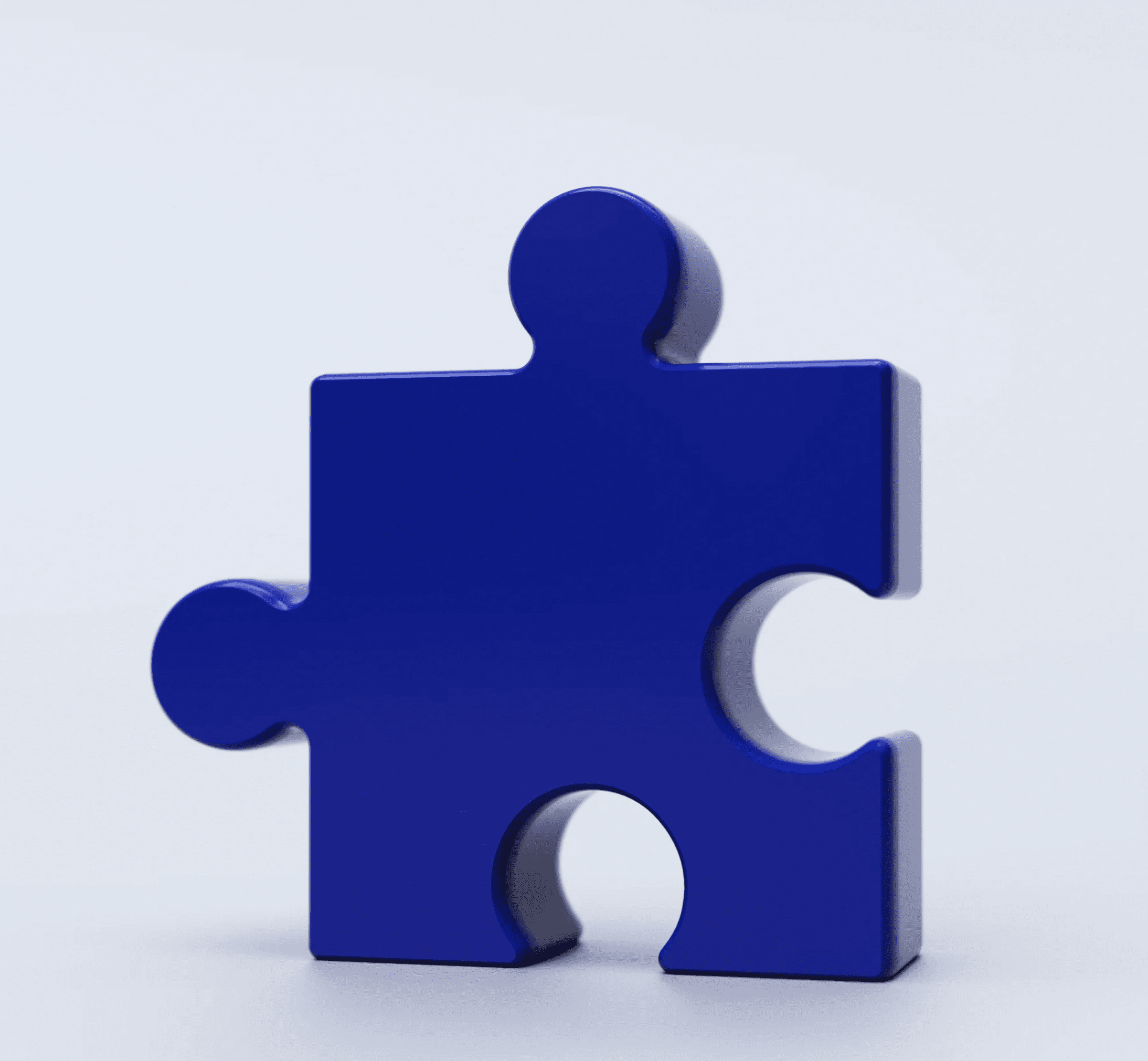 Puzzle Vase in Bleu