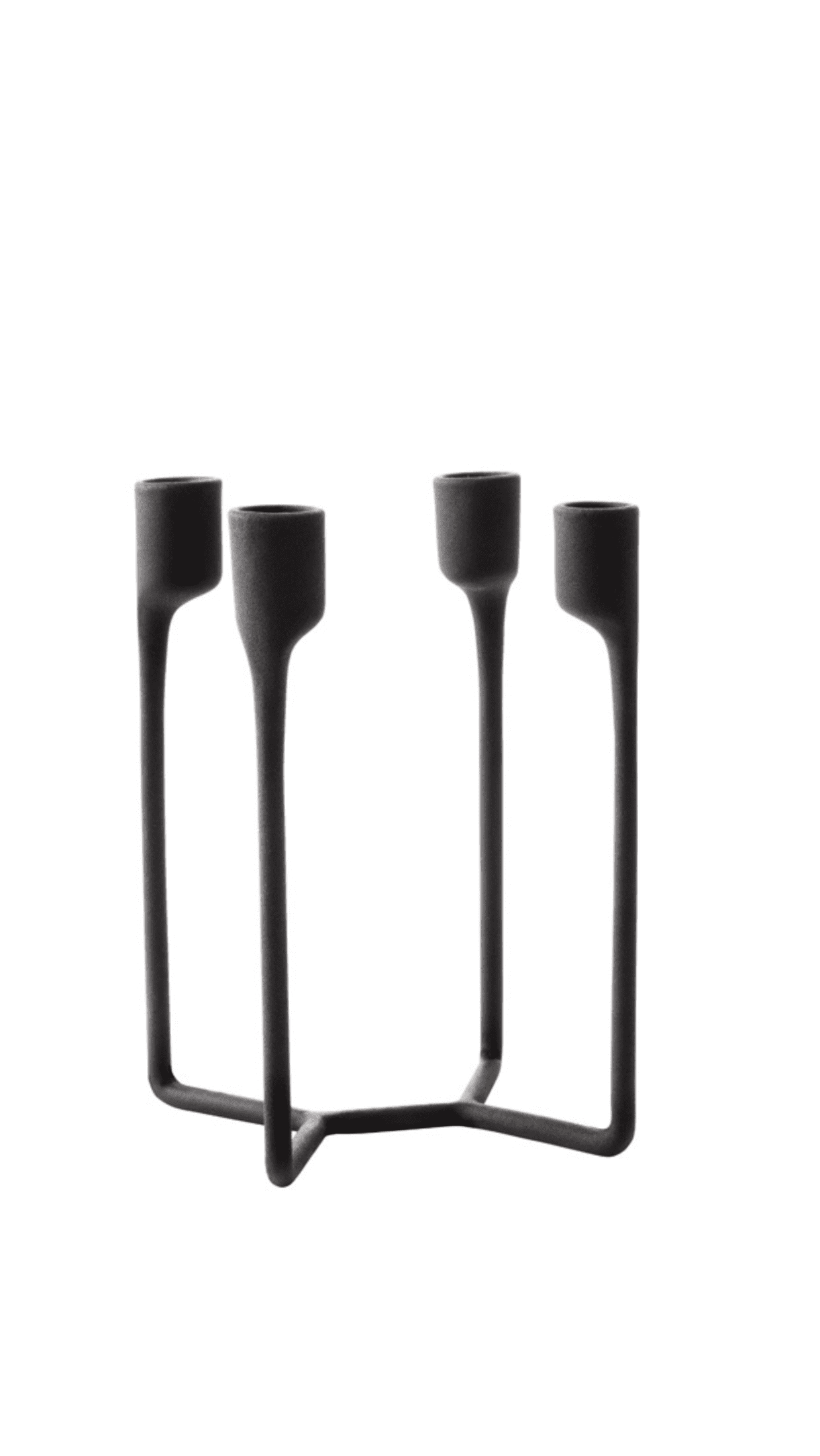 Normann Copenhagen Candleholder in Matte Black