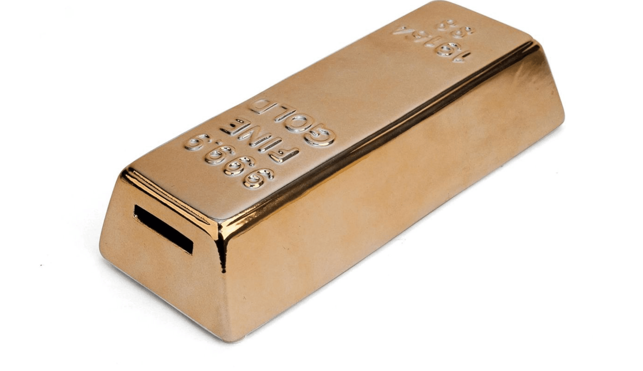 Gold Bar Coin Bank