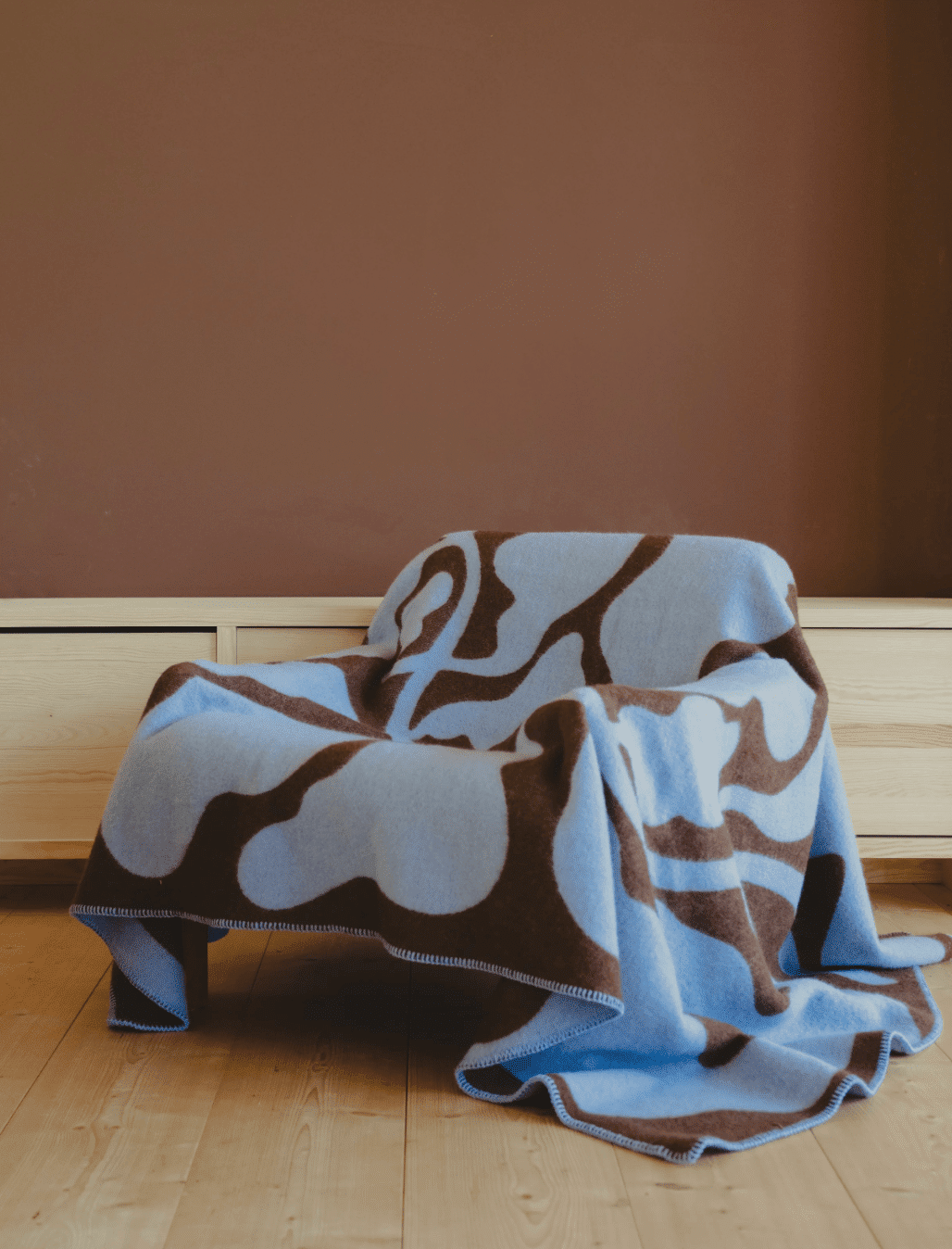 Pure Wool Throw in Lavender
